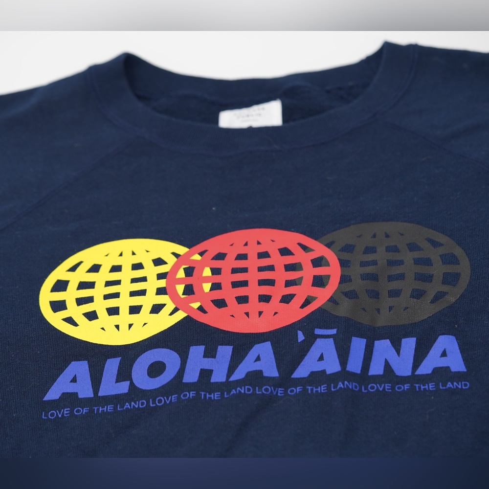 Salvage Public “Aloha Aina” indigo sweater XL Made in Japan
